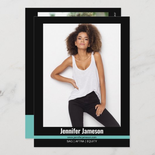 マリブリッジ4モデル俳優タレントフリップカード 招待状 (正面/裏面)