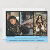 マリブリッジ4 | コンポジットカードのモデリング 招待状 (裏面)