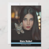 マリブリッジ4 | コンポジットカードのモデリング 招待状 (正面)