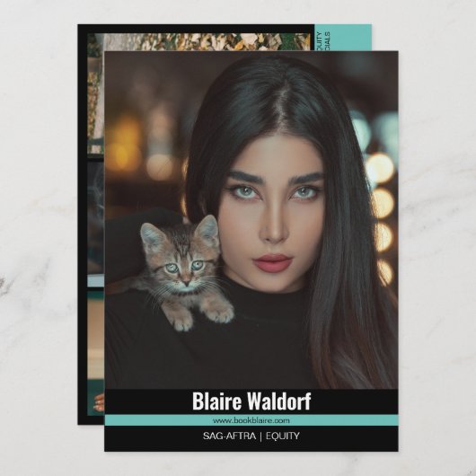 マリブリッジ4 | コンポジットカードのモデリング 招待状 (正面/裏面)