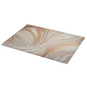 マリブルのトープとクリーム発光 カッティングボード (角)