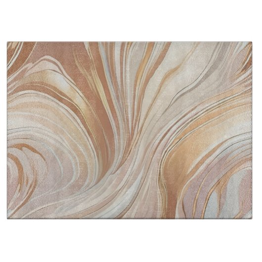 マリブルのトープとクリーム発光 カッティングボード (正面)