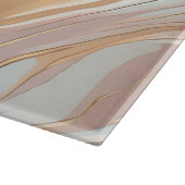 マリブルのトープとクリーム発光 カッティングボード (角)