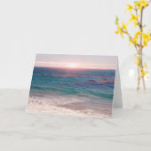 マリブ海夢の色のシーノートカード カード (黄色い花)