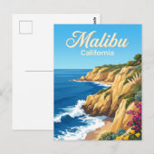 マリブ・コースト カリフォルニア ポストカード (正面/裏面)