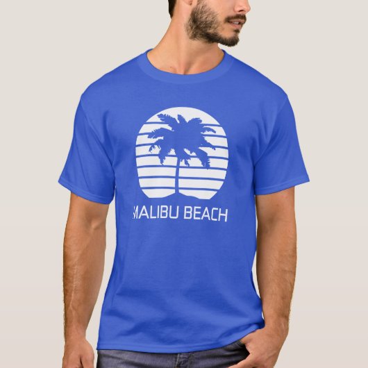 マリブ ビーチ レトロ Tシャツ (正面)