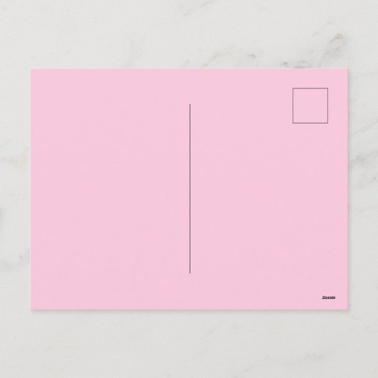 マリブ、マリブビーチ、名門私立校風のガール名門私立校風の、ピンク シーズンポストカード (裏面)