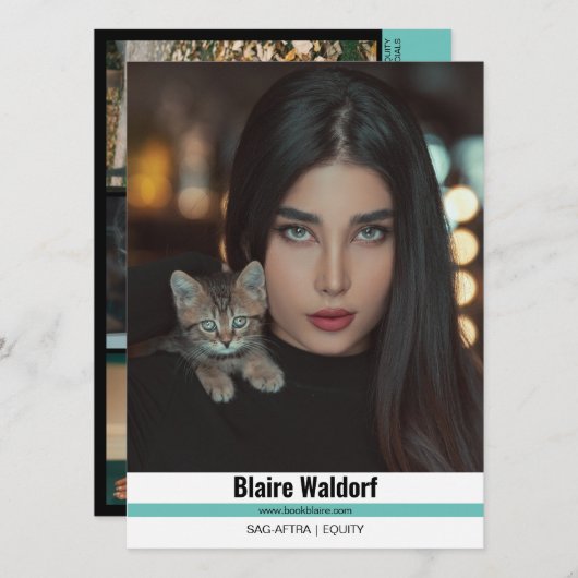 マリブ・リッジ４｜モデリング・コンピ・カード 招待状 (正面/裏面)