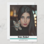 マリブ・リッジ４｜モデリング・コンピ・カード 招待状 (正面)