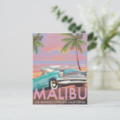 マリブ,ロサンゼルス,カリフォルニアの旅行ポスター ポストカード (スタンド正面)
