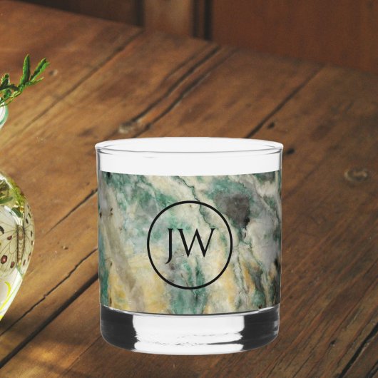 マリポサイト ミネラル ストーン モノグラム ウイスキーグラス