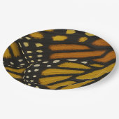 マリポサオレンジイエロー（昆虫）オオカバマダラ、モナークバタフライウィング ペーパープレート (アングル)