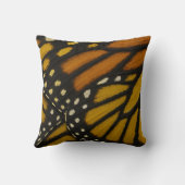 マリポサオレンジ&イエロー（昆虫）オオカバマダラ、モナークバタフライウィング クッション (裏面)