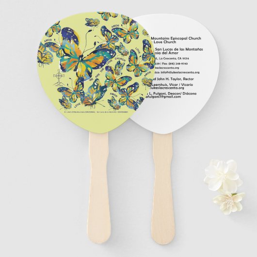 マリポサハンドファン100周年お祝い2024 ハンドファン (正面&裏面)