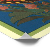 マリポサリンゴ果輪状ラベル ポスター (角)