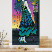 マリポサレインボーバタフライフェアリーポスター ポスター (キッチン)