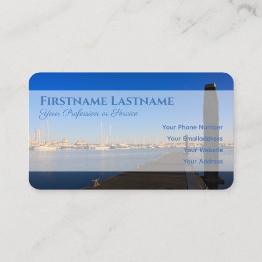 マリマリナヨット桟橋旅行代理店の観光 名刺 (裏面)