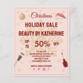 マリムクリスマス美しいサルーンフライヤー チラシ (正面)