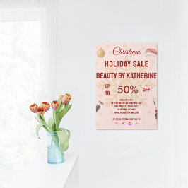 マリムクリスマス美しいサルーンフライヤー チラシ