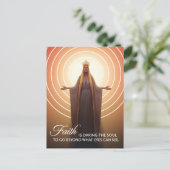 マリヤとの信仰引用文 ポストカード (スタンド正面)