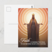 マリヤとの信仰引用文 ポストカード (正面/裏面)