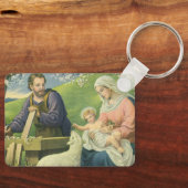 マリヤとベビー・イエスとのヨセフのワークショップ キーホルダー (正面)