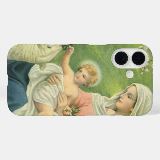 マリヤとベビー・イエスとのヨセフのワークショップ Case-Mate iPhoneケース (裏面 (横))