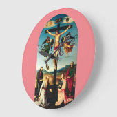 マリヤと十字架につけられたヴァージン ラージ壁時計 (傾斜)