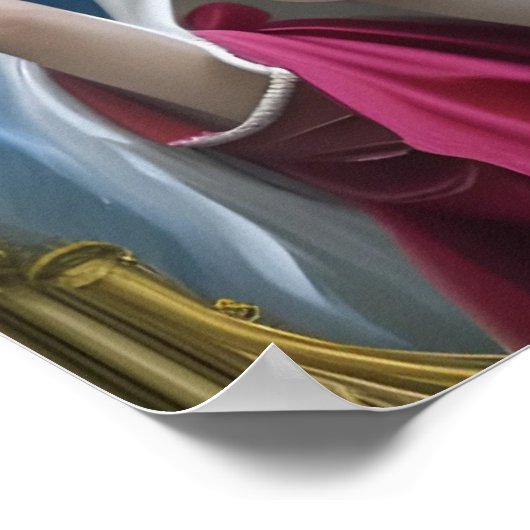 マリヤのポスターの神聖な胸に栄光 ポスター (角)