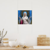 マリヤのポスターの神聖な胸に栄光 ポスター (キッチン)