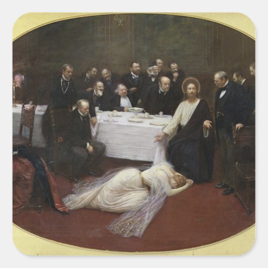 マリヤ・マグダレネがパリサイ人の家に スクエアシール (正面)