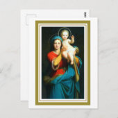 マリリフティングイエズスの献身的はがき ポストカード (正面/裏面)