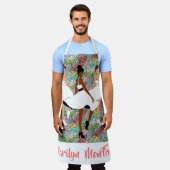 マリリンかわいらしモンFRO黒人女性 エプロン (着用した状態)