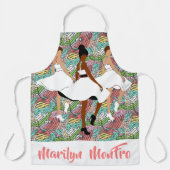 マリリンかわいらしモンFRO黒人女性 エプロン (正面)