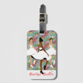 マリリンかわいらしモンFRO黒人女性 ラゲッジタグ (正面縦)