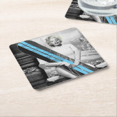 マリリンのスノーボード スクエアペーパーコースター (アングル)