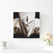 マリリンの乗車 スクエア壁時計 (ホーム)