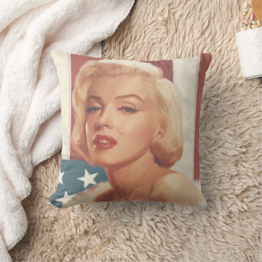 マリリンの旗 クッション (ブランケット)