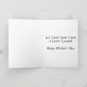 マリリンの母の日のLicker免許証 カード (内部)