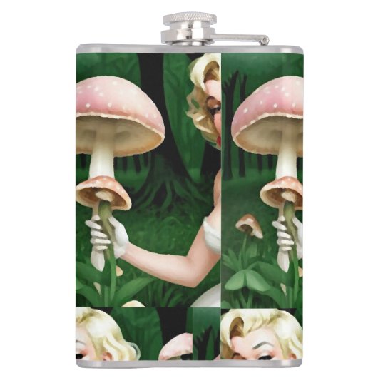 マリリンキノコおもしろいホームデコユニークレ フラスク (裏面)