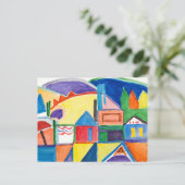 マリリンホームズファインアートはがき「メイン通り」 ポストカード (スタンド正面)