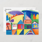 マリリンホームズファインアートはがき「メイン通り」 ポストカード (正面/裏面)