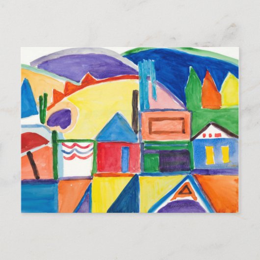 マリリンホームズファインアートはがき「メイン通り」 ポストカード (正面)