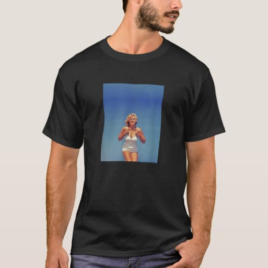 マリリンモンローサマービーチ昇華 Tシャツ (正面)