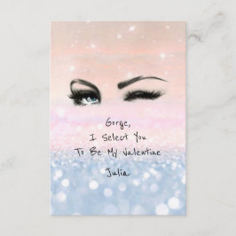 マリリンモンローピンクブルーバレンタインラブ宣言 招待状