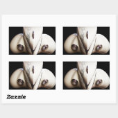 マリリン乗り 長方形シール (シート)