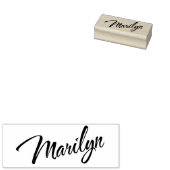 マリリン名の装飾的なスクリプトフォント ラバースタンプ (押印)