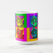 マリリン猫のおもしろいのマグ コーヒーマグカップ (中央)