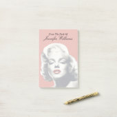 マリリン赤い唇 ポストイット (デスク上)