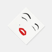 マリリン顔 スタンダードカクテルナプキン (角)